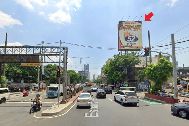 1 Sided Vertical Rooftop Billboard at España Boulevard cor. Prudencio St., Manila, Metro Manila (Towards UST & Quiapo)