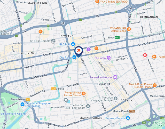 Tanjong Katong Rd, East Region (attached to Kinex Mall above Starbucks)