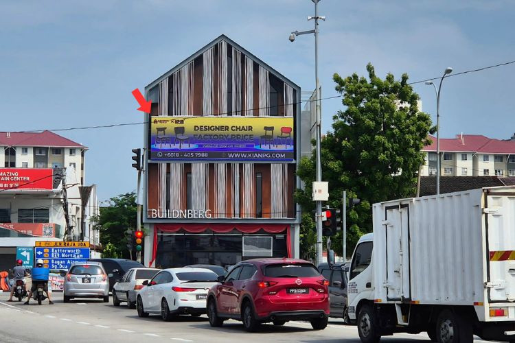 1 Panel Horizontal Digital Screen Billboard at Jalan Raja Uda, Butterworth, Penang