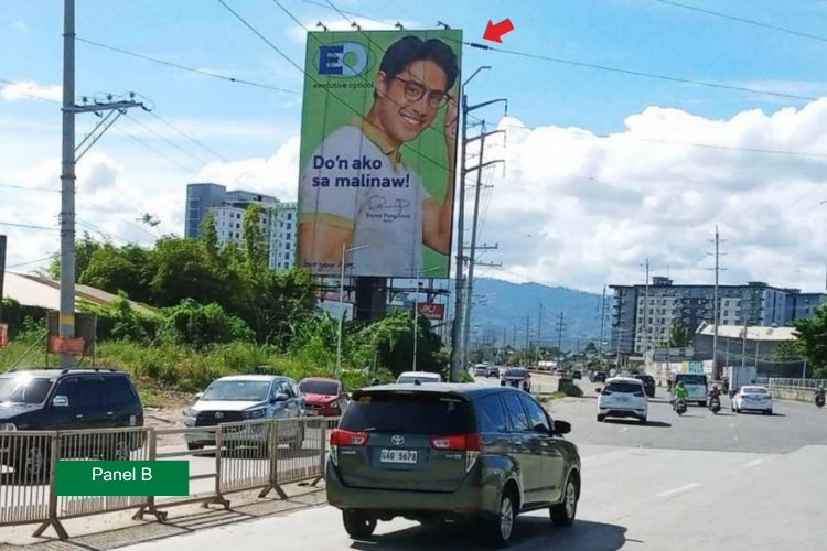 Panel B - Vertical Free Standing Billboard at Second Mandaue-Mactan Bridge, U.N. Ave., Mandaue, Cebu (Near Maayo Hotel)