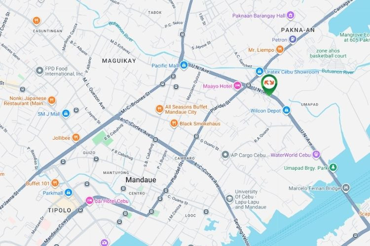 Map - Vertical Free Standing Billboard at Second Mandaue-Mactan Bridge, U.N. Ave., Mandaue, Cebu (Near Maayo Hotel)