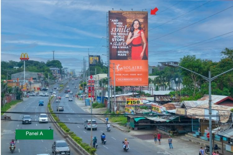 Panel A - Vertical Rooftop Billboard at Laverna Hills, Carlos P. Garcia National Highway, Buhangin, Davao City, Davao del Sur (Near Francisco Bangoy International Airport)