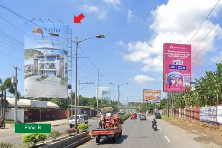 Panel B - Vertical Rooftop Billboard at Laverna Hills, Carlos P. Garcia National Highway, Buhangin, Davao City, Davao del Sur (Near Francisco Bangoy International Airport)