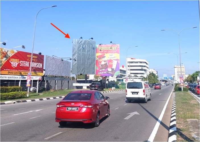 1 Panel Vertical Minipole Billboard at Darul Aman Highway / Jalan Teluk Wanjah, Alor Setar, Kedah