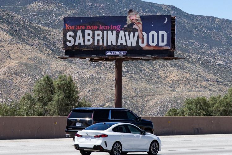 Sabrina Carpenter Unique Static Billboard for Coachella