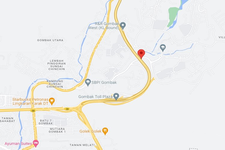 KL - Karak Expressway Gombak KM21.6, Batu Caves, Kuala Lumpur (near Plaza Tol Gombak)