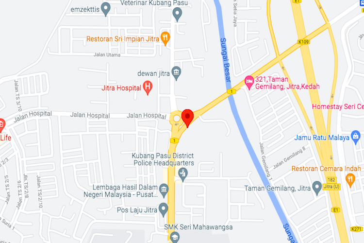 Jalan Kepala Batas, Jitra, Kedah (near Hospital Jitra)