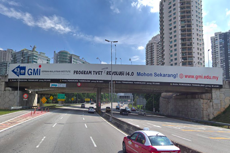 1 Sided Overhead Bridge Billboard at DUKE Highway KM0.8 Jalan Duta B, Kuala Lumpur