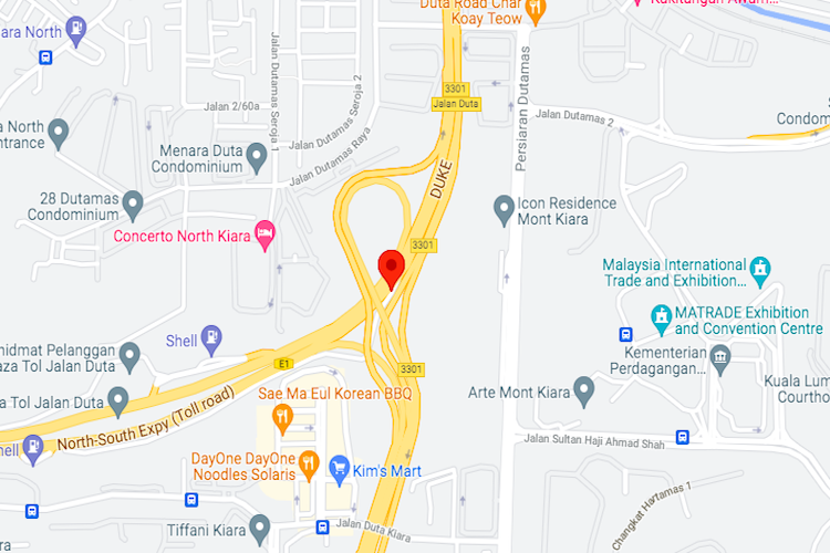 DUKE Highway KM0.8 Jalan Duta B, Kuala Lumpur
