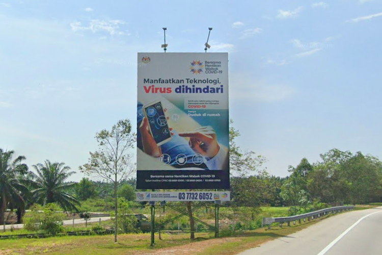 1 Sided Free Standing Billboard at LATAR KM2.5 - Rawang heading to Kuala Selangor, Selangor