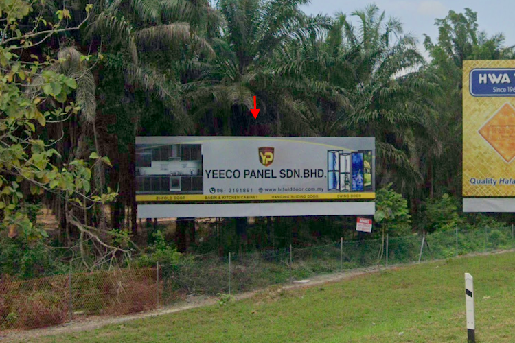 1 Sided Free Standing Billboard at KM183, Melaka