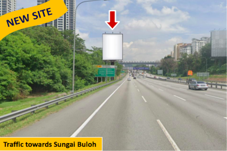 2 Sided Unipole Billboard at New Klang Valley Highway, Kuala Lumpur