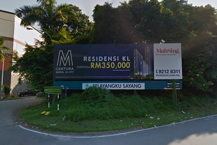 1 Sided Free Standing Billboard at Jalan Selayang-Kepong Highway, Kuala Lumpur