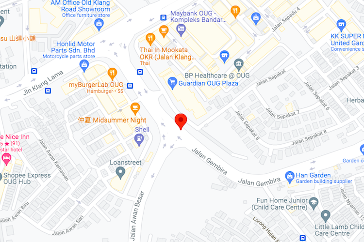 Jalan Gembira (Jalan Mega), OUG, Kuala Lumpur