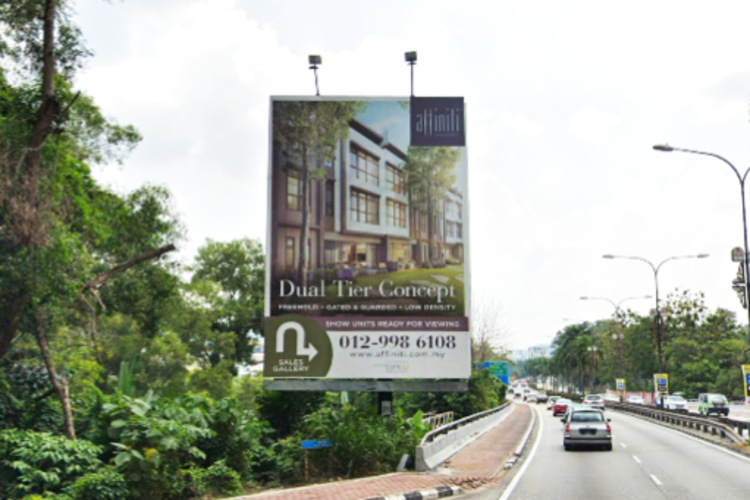 2 Sided Minipole Billboard at Bukit Jalil Link Sungai Kuyoh, Kuala Lumpur