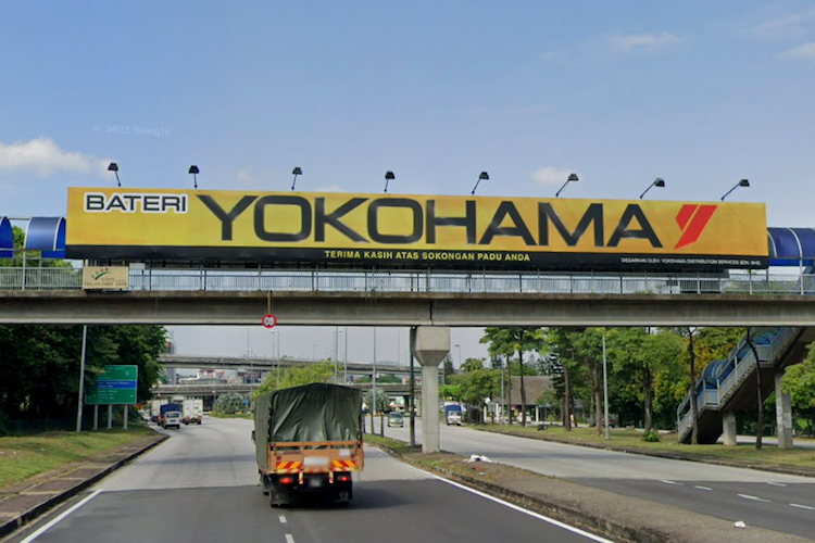 1 Sided Overhead Bridge Billboard at Jalan Puchong, Puchong, Selangor