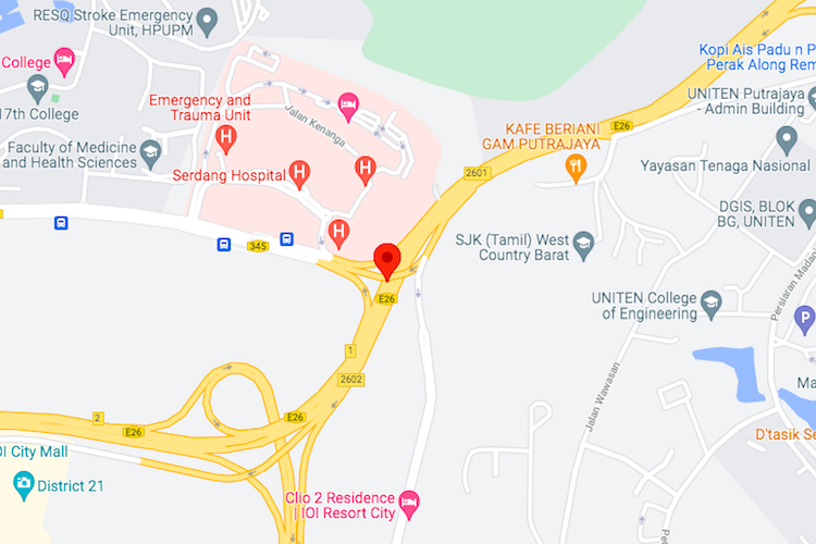 SKVE KM0.8, Serdang, Selangor (near Hospital Serdang to Kajang)