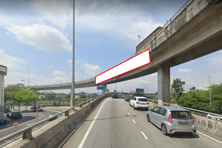 1 Sided Overhead Bridge Billboard at Besraya Expressway, The Mines 2 (B), Seri Kembangan, Selangor