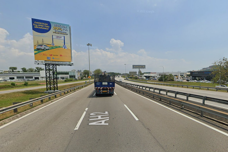 1 Sided Vertical Minipole Billboard at NSE KM144.1 (SB), Juru, Penang
