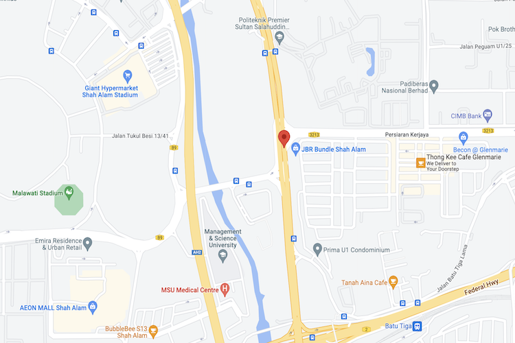 Persimpangan Persiaran Sukan towards Jalan Subang, Seksyen 13, Shah Alam, Selangor