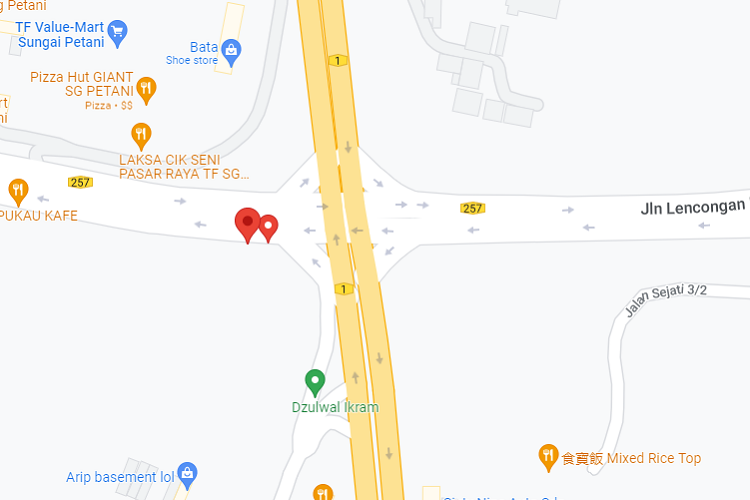 Junction from Bandar Sungai Petani to Plus Highway / Butterworth-Sungai Petani, Kedah