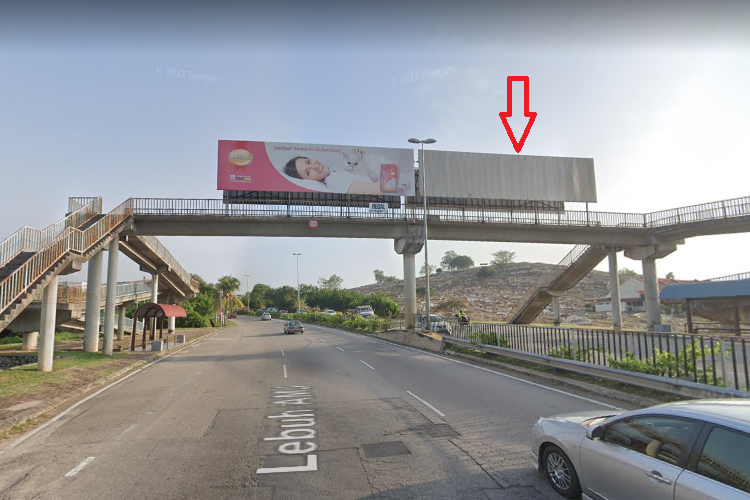 Overhead Bridge Billboard at Lebuh AMJ, Melaka (near SJK (C) Malim, right panel)