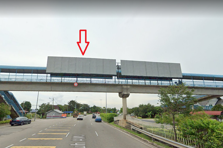 1 Sided Overhead Bridge Billboard at Lebuh AMJ / near Sekolah Kebangsaan Semabok (C), Melaka