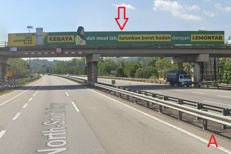 2 Panel Overhead Bridge Billboard at PLUS Highway KM175, Bandar Baharu, Kedah