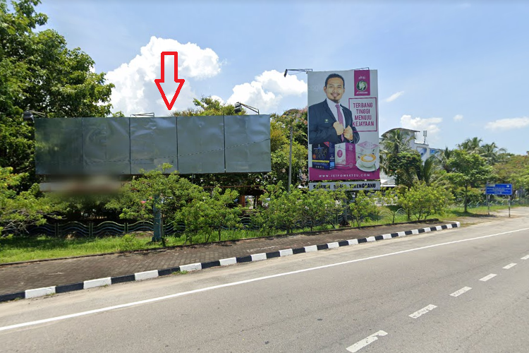 1 Sided Minipole Billboard at Simpang 3 Bukit Besar (Mydin Mall), Terengganu