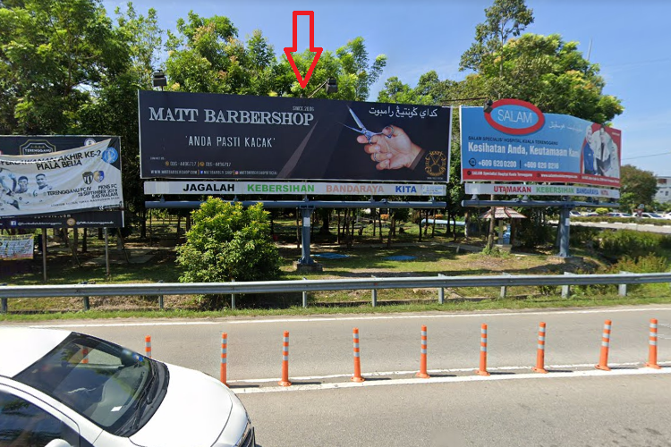 1 Sided Minipole Billboard at Simpang 4 KWSP (Taman Bank Negara), Terengganu