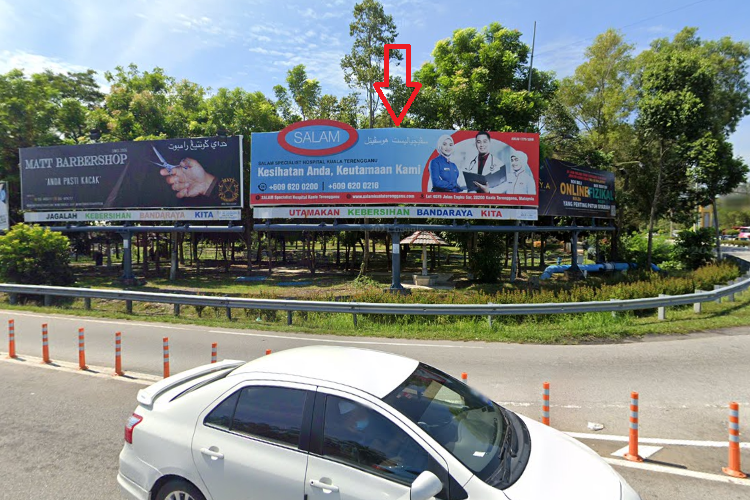 1 Sided Free Standing Billboard at Simpang 4 KWSP (Taman Bank Negara), Kuala Terengganu, Terengganu
