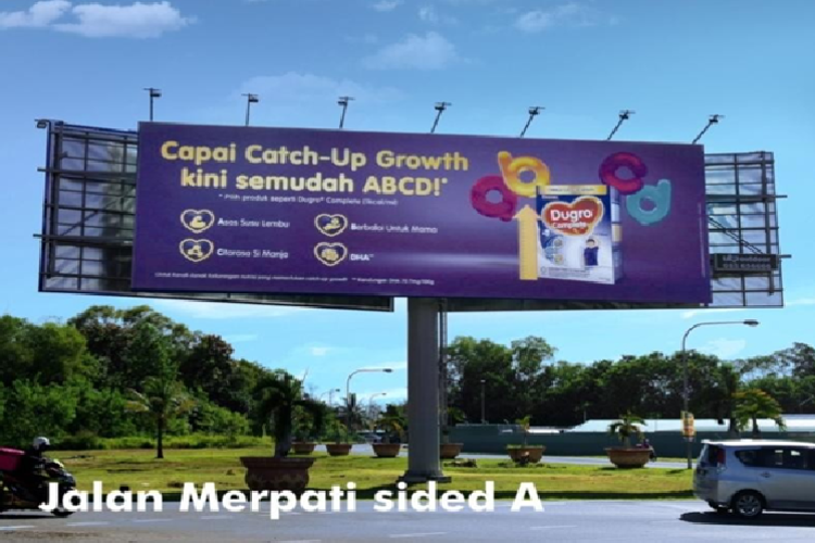 1 Sided Horizontal Digital Screen Billboard at Jalan Merpati, Miri, Sarawak (at roundabout)