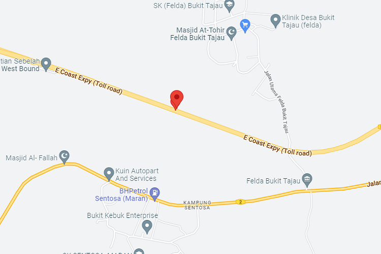 East Coast Expressway KM 164.20, Maran, Pahang