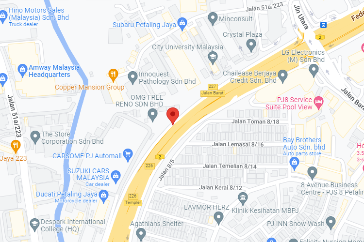 Federal Highway, from Shah Alam / Subang / Sunway towards Petaling Jaya / Kuala Lumpur (A), Selangor