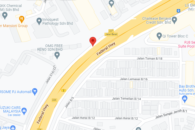 Federal Highway, from Kuala Lumpur / Petaling Jaya towards Sunway / Subang / Shah Alam (off road) (B), Selangor