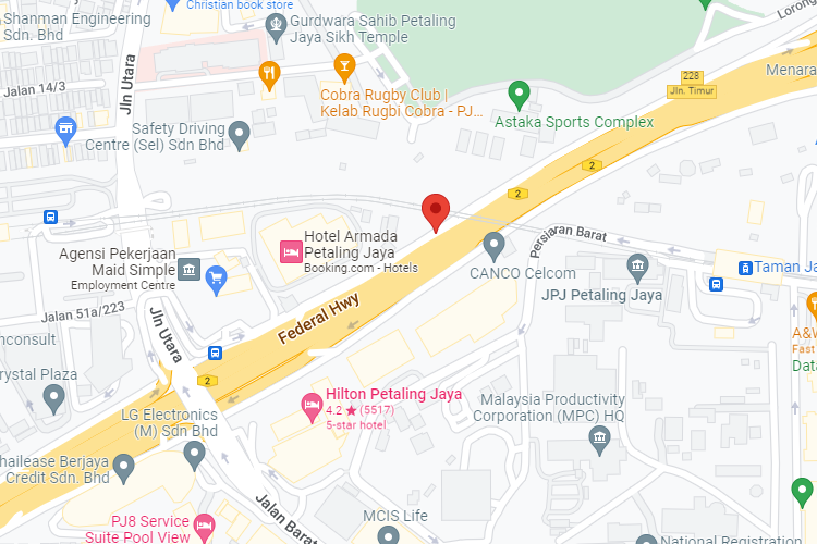 Federal Highway, from Shah Alam / Subang / Sunway towards Petaling Jaya / Kuala Lumpur (A), Selangor