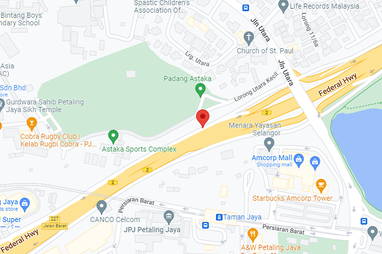 Federal Highway, from Petaling Jaya / Kuala Lumpur towards Sunway / Subang / Shah Alam (off road) (B), Selangor