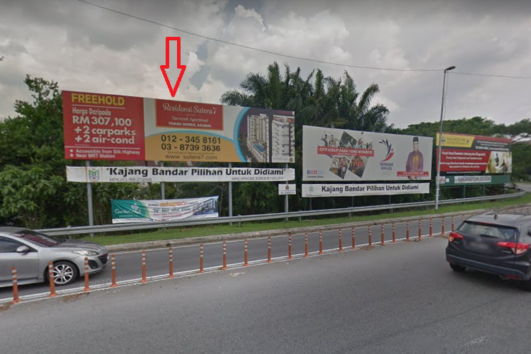 1 Sided Free Standing Billboard at Roundabout Persiaran Pekeliling Interchange, Selangor