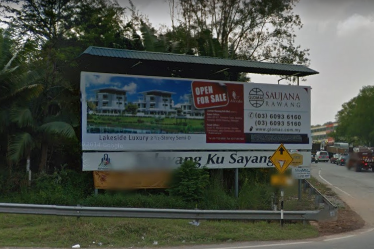 from Jalan Kuala Kubu Bharu towards Rawang / Kuala Lumpur, Selangor