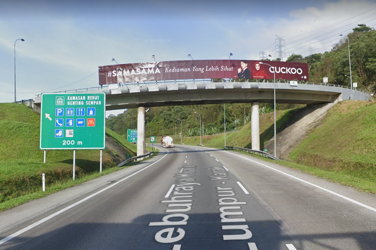 from Karak / Kuantan towards Gombak / Kuala Lumpur at KM 38.95, East bound (B), Pahang