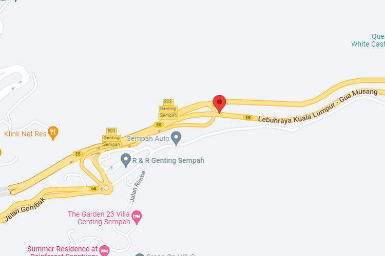 from Karak / Kuantan towards Gombak / Kuala Lumpur at KM 38.95, East bound (B), Pahang