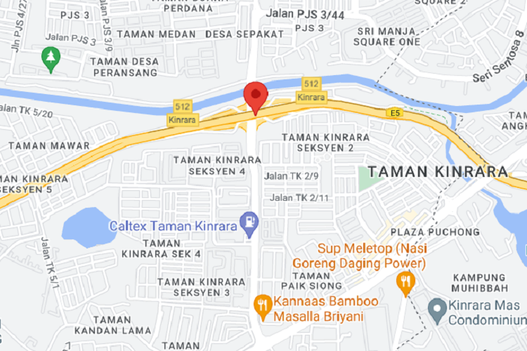 KESAS Highway KM44.83, Puchong, Selangor (near Kinrara Exit)