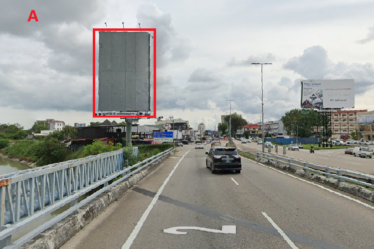 2 Sided Unipole Billboard at Jalan Beserah, Kuantan, Pahang