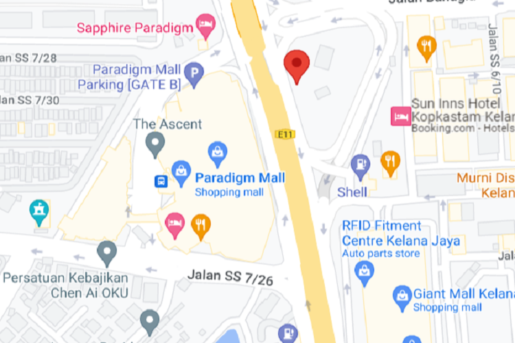 LDP Highway, Paradigm Mall (A), Petaling Jaya, Selangor