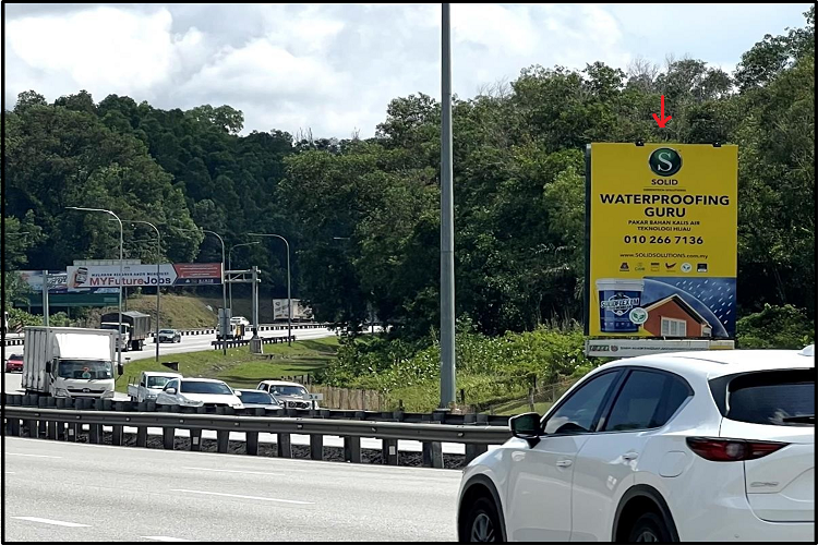 1 Sided Vertical Minipole Billboard at NKVE - Bukit Raja / Setia Alam, Shah Alam, Selangor (to Shah Alam)