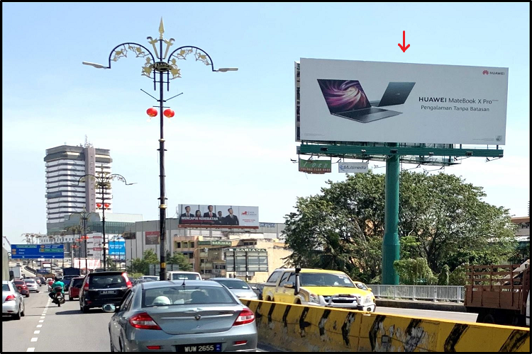 1 Sided Horizontal Unipole Billboard at Jalan Jambatan Kota, Klang, Selangor