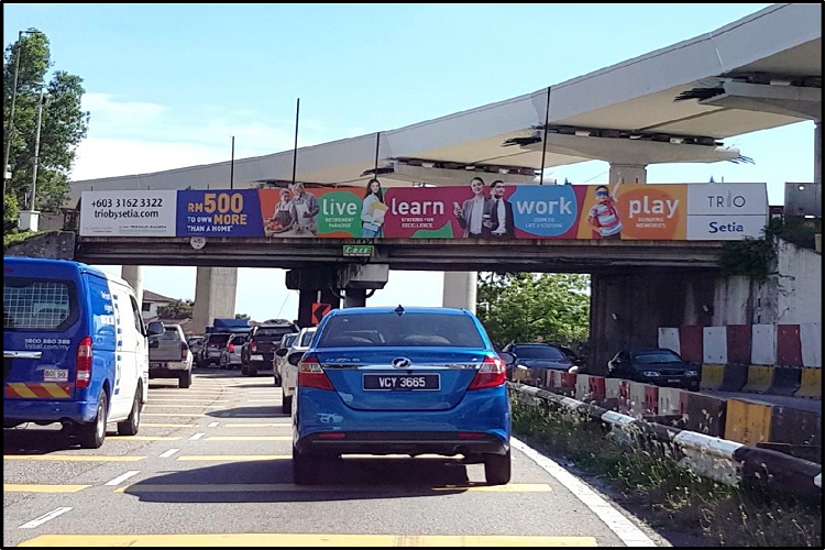 1 Sided Overhead Bridge Billboard at Jalan Jambatan Kota (A), Klang, Selangor
