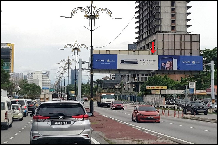 1 Sided Mini Gantry Billboard at Persiaran Sultan Ibrahim, Klang, Selangor