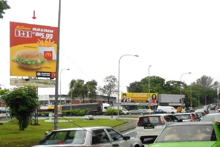 1 Sided Vertical Minipole Billboard at Jalan Langat / Bukit Tinggi, Klang, Selangor (near Bandar Bukit Tinggi)