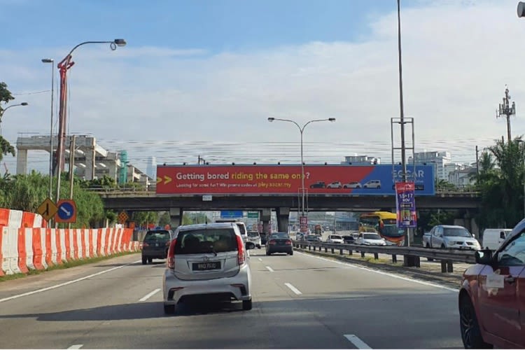 1 Sided Overhead Bridge Billboard at Seremban Highway, Kuala Lumpur (to Kuala Lumpur)